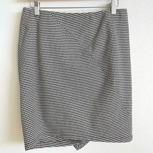 ALC Frank A.L.C Jupiter Houndstooth Gingham Rucked Ruffle Mini Skirt Women's 8 NWOT