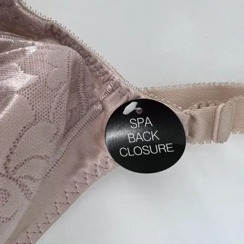 NwT Bali Women's Double Support Lace Spa Closure Wirefree Bra Beige Size 38B NWT Tan