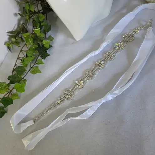 Boutique AB Rhinestone Bridal Sash Belt