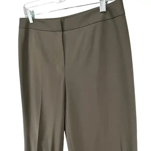 Lafayette 148 Menswear Trouser Pant 10 Brown Wool Blend Minimalist Quiet Luxury