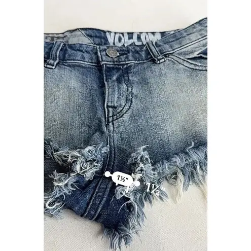 Volcom  True to This Cut Off Denim Shorts Size 5