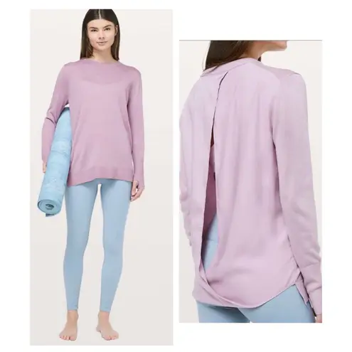 Lululemon Antoinette Still At Ease Cashlu Cashmere Blend Pullover Sweater