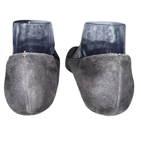 Donald J Pliner Women's Black Suede Crisscross Flats Size 8.5 N