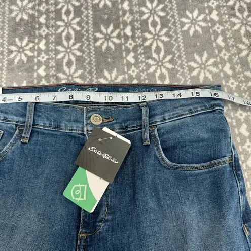 Eddie Bauer NWT  Women's Elysian Slighty Curvy Slim Straight Jeans‎ Blue Size 12