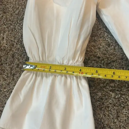 Liv & Laf Women’s White Hobo Peasant 3/4 Sleeve Dress XS