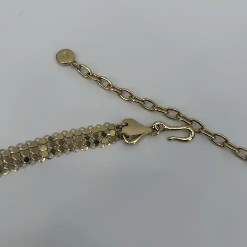 Vintage Gold Tone Chain Mesh Belt Hip Y2k Style Adjustable Festival