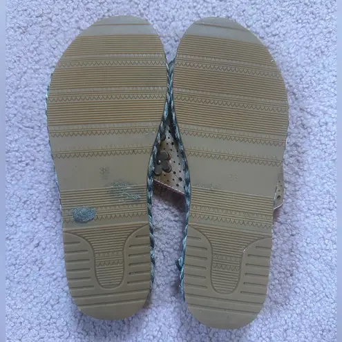 Spring Step L’Artiste Purea Floral Slide Size 36 flowers leather