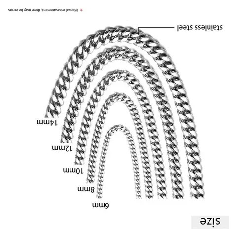 Boutique Cuban Chain Link Necklace | White Gold Plated SS