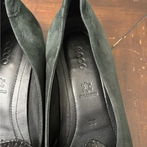 Ecco Touch Ballerina 2.0 Women's Black Leather Flat EU 38 US 7 / 7.5 Snakeskin