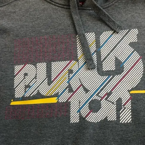 Burton Snowboarding Logo Gray Hoodie Graphic Sweatshirt M Pouch Pocket Unisex