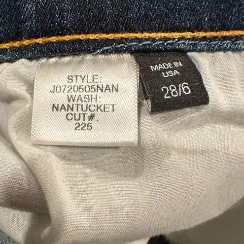 Veronica Beard TUCKERNUCK KATE HIGH RISE SKINNY SHIMMER WAIST Blue Denim Jeans