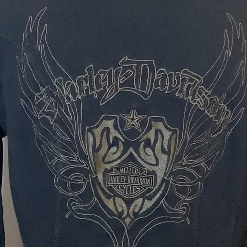 VINTAGE HARLEY DAVIDSON TAILOR FITTED MILITARY EMBROIDERED WOMENS JACKET SZ M Black Size M