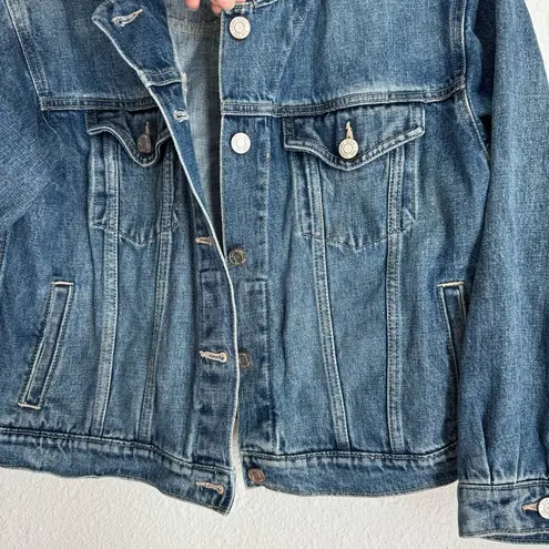 Gap Vintage Y2K  blue denim cropped jean jacket size M/L