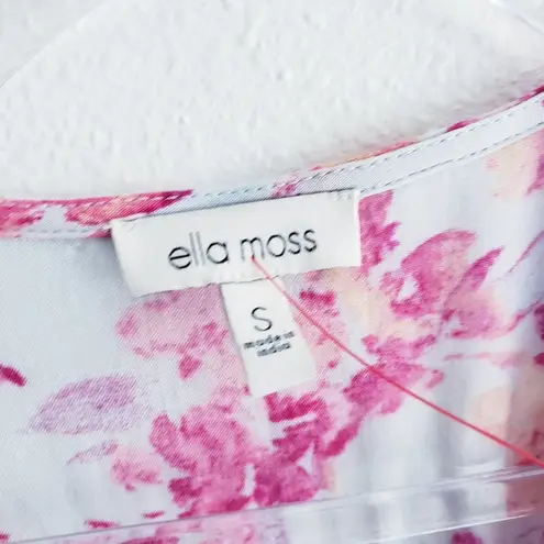 Ella Moss Floral Mini Ruffle Wrap Dress