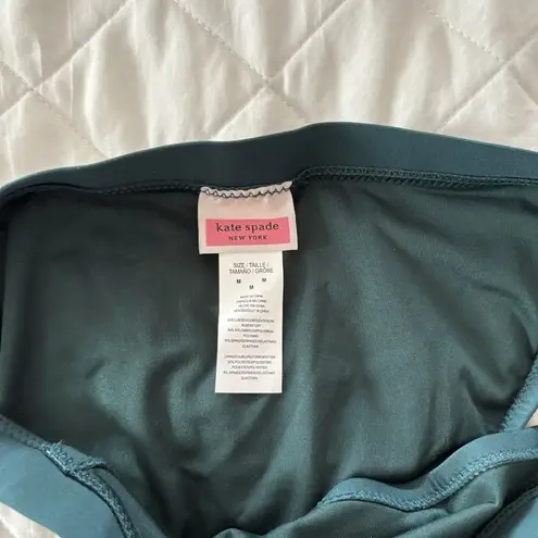 NWT Kate Spade Womens Size Medium Bikini Bottom Swim Green Floral Summer Beach