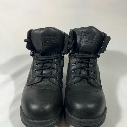 TIMBERLAND PRO TITIAN WOMEN WORK BOOT STEEL TOE SAFETY LEATHER 7W BLACK NEW Size undefined