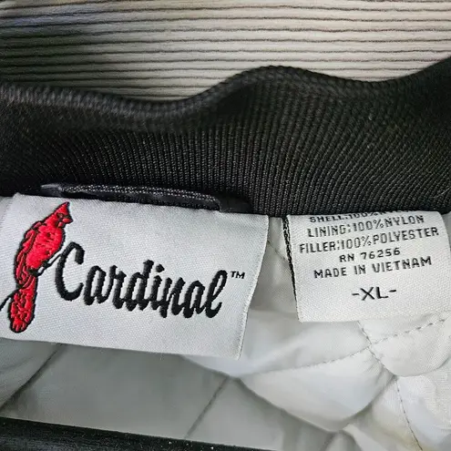 Vintage 90s Black Satin Bomber Jacket Moto Goldwing Graphic NAME Cardinal XL