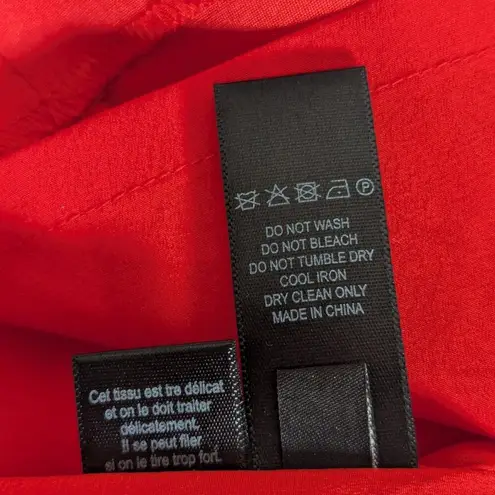 Paul Smith Black Label Silk Sleeveless Ruched Dress Red Size 46