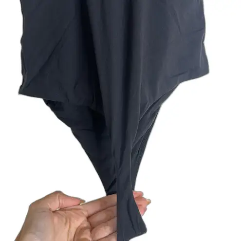 SKIMS Skim fits everybody square neck bodysuit in the color onyx size large