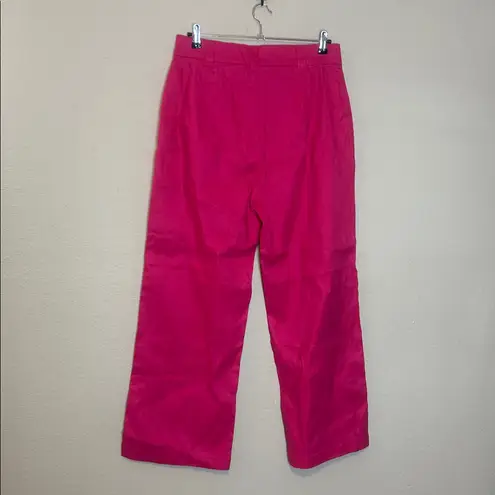 Nicole Miller  wide leg linen pants‎ Hot Pink Size 12