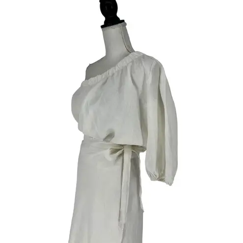 Seafolly Linen Cold Shoulder Top & Skirt Set in White