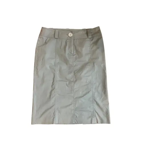 BURBERRY London Olive Khaki Pencil Skirt US Size 6 UK 8 CASUAL PREPPY