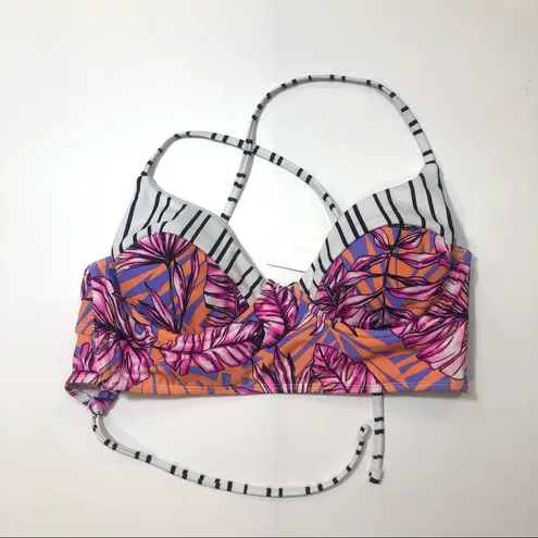 The Cove Salt +  LILAC Hawaii Printed Bikini Swim Top