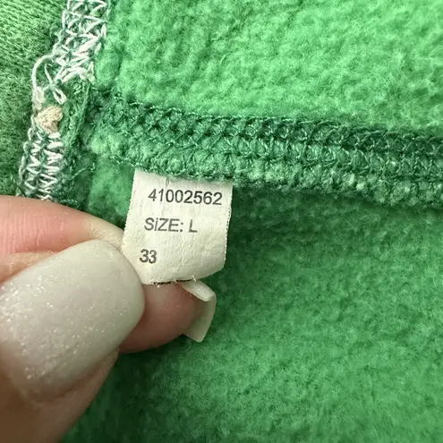 Hollister Y2K 2000s  Women's Green Micro Mini Skirt Size L Logo Sweat Terry Cloth