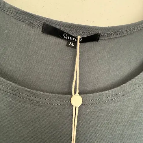 Quince Women’s XL Blue Green Tencel Lyocell Midi Dress New