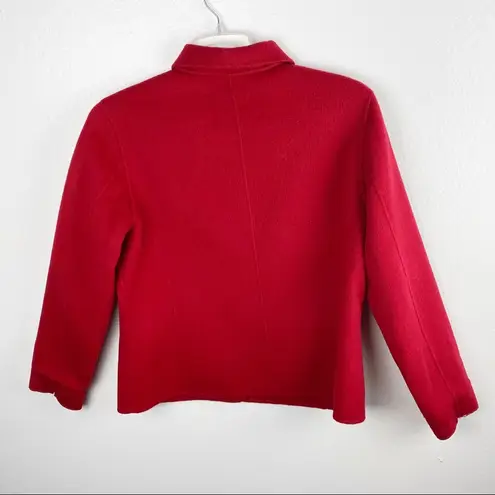 Pendleton Red 100% Merino Wool Button Blazer Jacket, Size Large