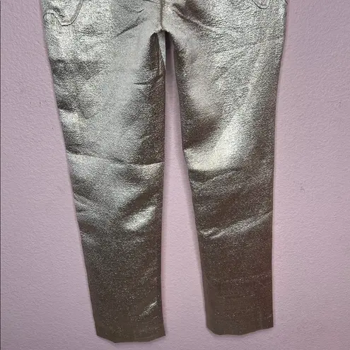 Blue B Collection Western Metallic Gold Pants. Size M Size M