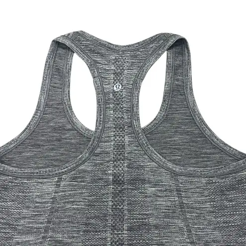 Lululemon Swiftly Tech Racerback Tank Top 2.0 Hip Length Heather Grey Athletic Top Size 6