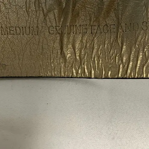 Michael Kors Michael  Brown Gold Reptile Print Leather Belt - Image 5