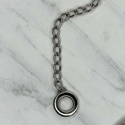 Rhinestone Silver Tone Chain Link Belt Small/Medium (S/M) ✨