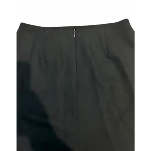 Amanda Smith Black Wool Pencil Skirt Size 6 Lined Classic O Career