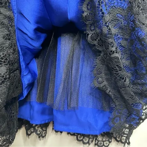 Moulinette Soeurs Anthropologie NWT Saphire Illusion Lace Overlay Dress Size 4