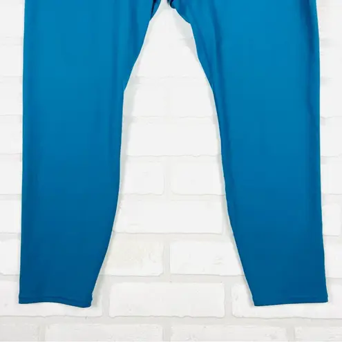 Vibrant Teal Size XXL Corsair Cropped Leggings Capris Teal with inside pocket Blue