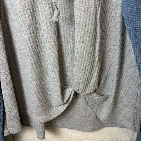 C Active Long Sleeve Waffle Knit Hooded Hi