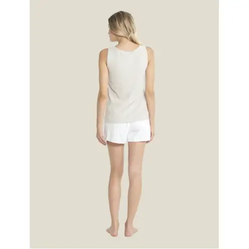 Barefoot Dreams 💕 CozyChic Ultra Lite Sleeveless Boatneck Top ~ Fog Gray L NWT