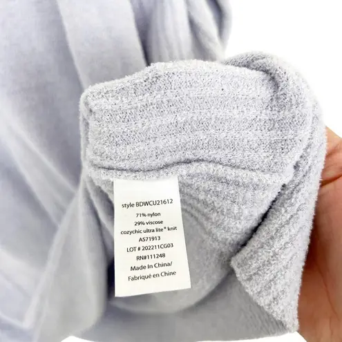 Barefoot Dreams CozyChic Ultra Lite Purple V Neck Sweater Sz XL