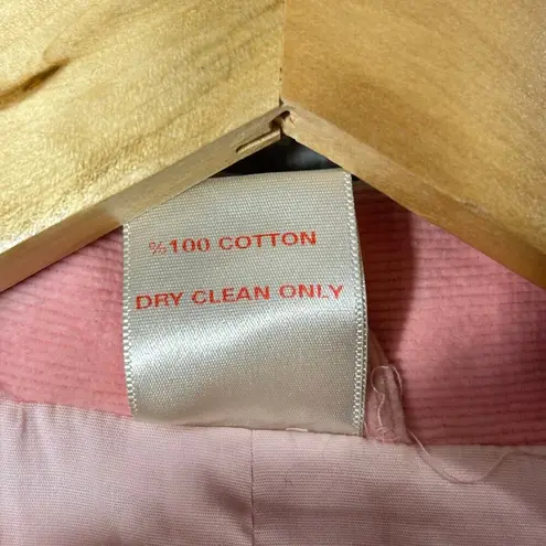 Split Personality Corduroy Blazer Women S Pink Collared Lined Fairycore NEW READ