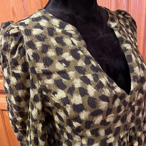 Tuckernuck Pomander Place Kenzo Swing Mini Dress Green Brushed Geo Size Small