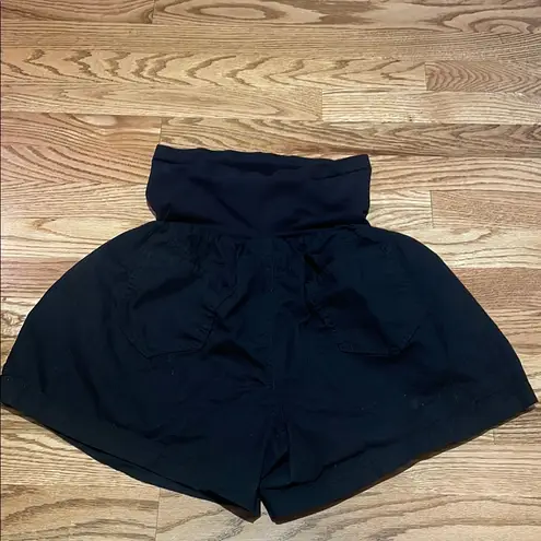 Motherhood Maternity Black High Waist Shorts Relaxed Fit Size undefined