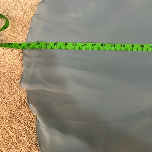 Bari Jay Elegant Style 1625 Chiffon Maxi Bridesmaid Dress in slate Blue, Size 8 Blue