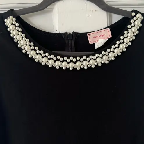 Love...Ady Love…ady fit and flat pearl neckline little black dress