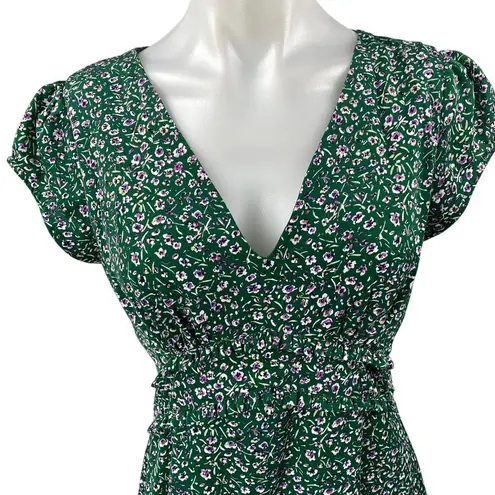 NEW Commense Green Floral V