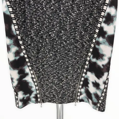 Rachel Roy Tweed Cloud Sleeveless Bodycon Cocktail Sheath Dress size 10