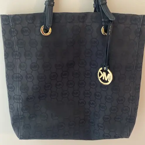 Michael Kors  black Signature Logo tote bag