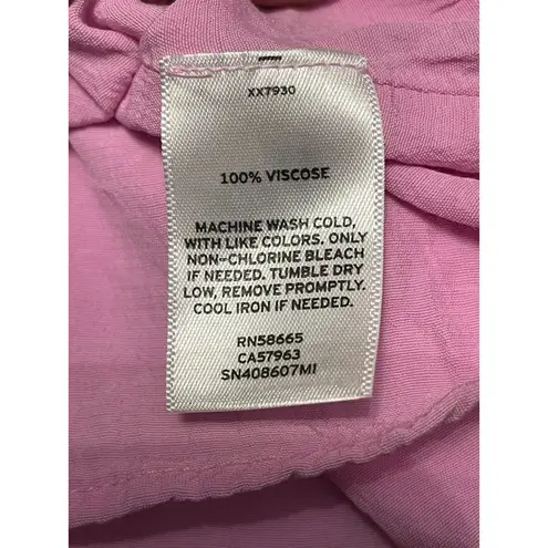 Something Navy Camisole Top V-Neck Low Back Spaghetti Strap Pink Women's Small