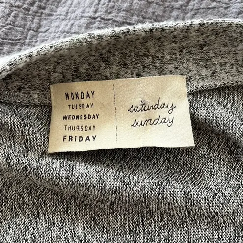 Anthropologie Anthro Saturday Sunday grey open cardigan one size